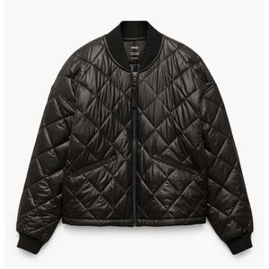 Water Repellent Quilted Bomber Jacket